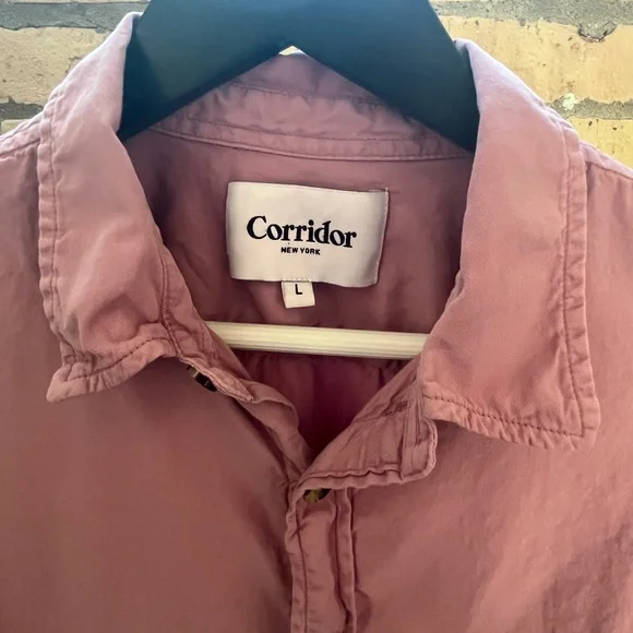 Men's corridor nyc Pink Oxford shirt - Picture 3 of 3